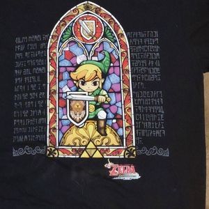 The Legend of Zelda Kneel Stained Glass T-shirt